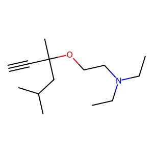 2-[(3,5-Dimethylhex-1-yn-3-yl)oxy]-N,N-diethylethan-1-amine structure