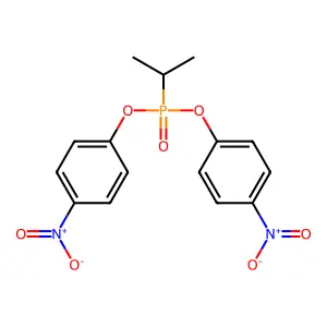 1-Nitro-4-[(4-nitrophenoxy)-propan-2-ylphosphoryl]oxybenzene structure