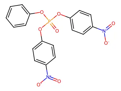 O-4-nitrophenyl phenylphosphonate structure
