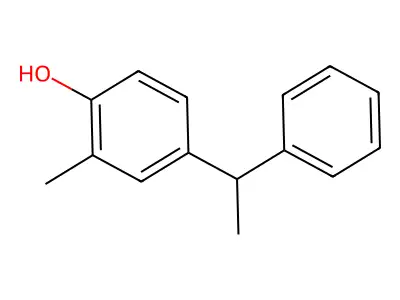 2-Methyl-4-(1-phenylethyl)phenol structure