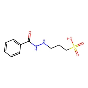 3-(2-(Benzoyl)hydrazinyl)propane-1-sulfonic acid structure