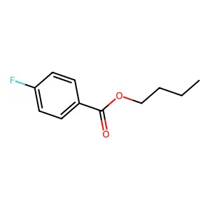 Butyl 4-fluorobenzoate structure