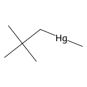 Mercury, (2,2-dimethylpropyl)methyl- structure