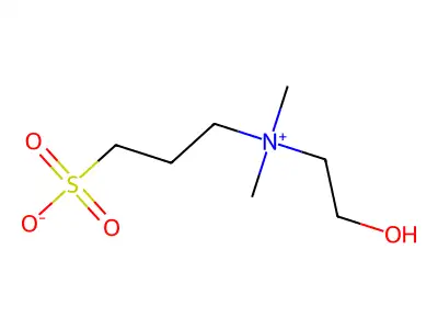(2-Hydroxyethyl)dimethyl(3-sulphopropyl)ammonium hydroxide structure