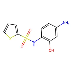 N-(4-amino-2-hydroxyphenyl)thiophene-2-sulfonamide structure