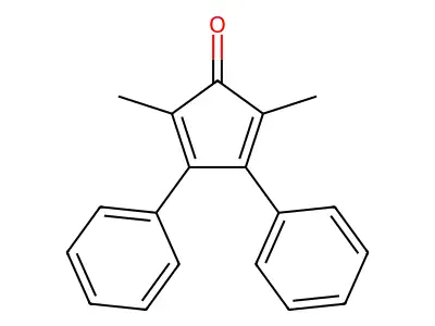 2,5-Dimethyl-3,4-diphenylcyclopentadienone dimer structure