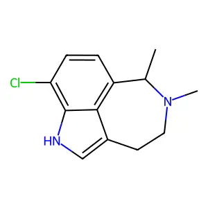 1H-Azepino(5,4,3-cd)indole, 3,4,5,6-tetrahydro-9-chloro-5,6-dimethyl- structure