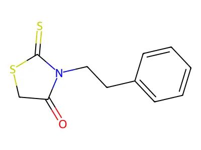3-Phenethyl-2-thioxothiazolidin-4-one structure