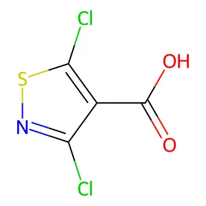 Dichloro-1,2-thiazole-4-carboxylic acid structure