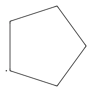 Cyclopentyl radical structure