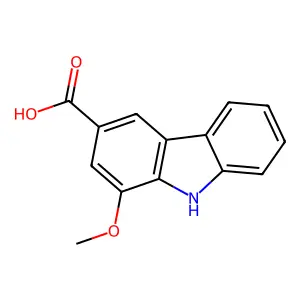 1-methoxy-9H-carbazole-3-carboxylic acid structure