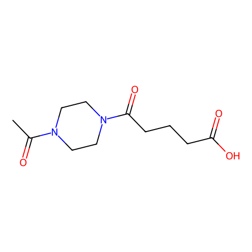 5-(4-Acetylpiperazin-1-yl)-5-oxopentanoic acid structure