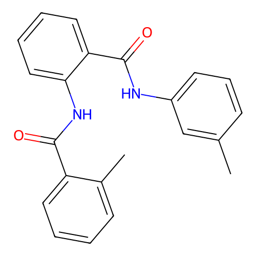 2-methyl-N-{2-[(3-methylphenyl)carbamoyl]phenyl}benzamide structure