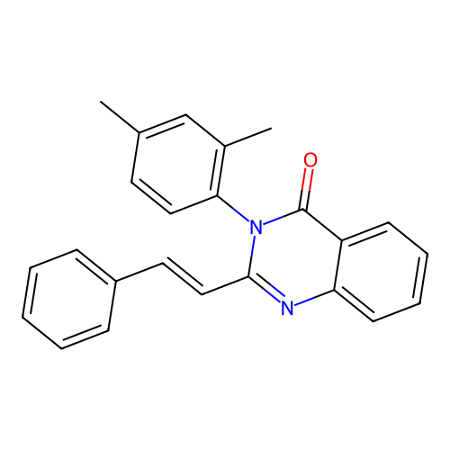 3-(2,4-dimethylphenyl)-2-[(E)-2-phenylethenyl]quinazolin-4(3H)-one structure