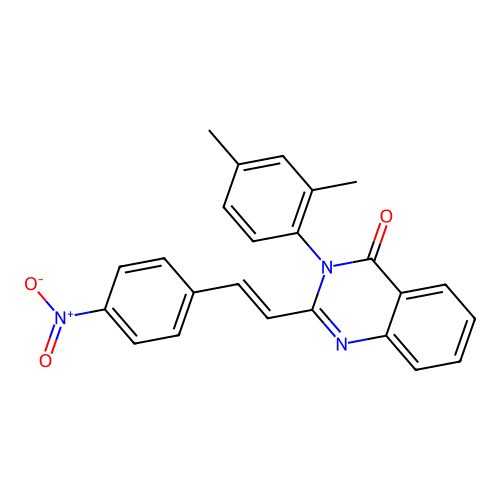 3-(2,4-dimethylphenyl)-2-[(E)-2-(4-nitrophenyl)ethenyl]quinazolin-4(3H)-one structure