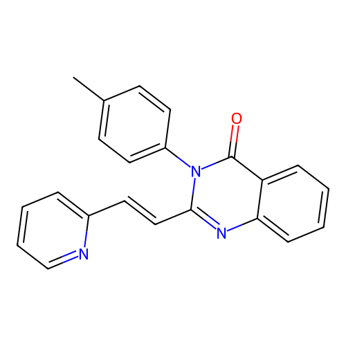 3-(4-methylphenyl)-2-[(E)-2-pyridin-2-ylethenyl]quinazolin-4-one structure