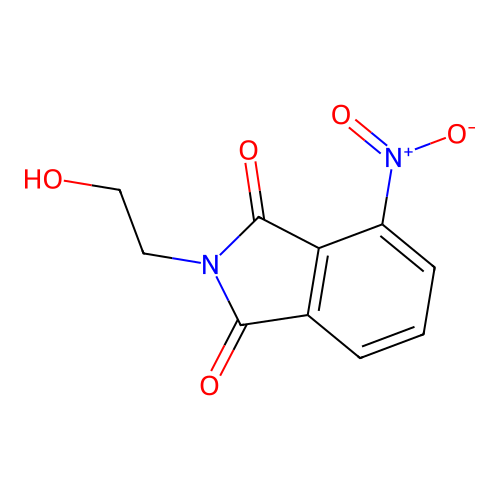 N-(beta-hydroxyethyl)-3-nitrophthalimide structure