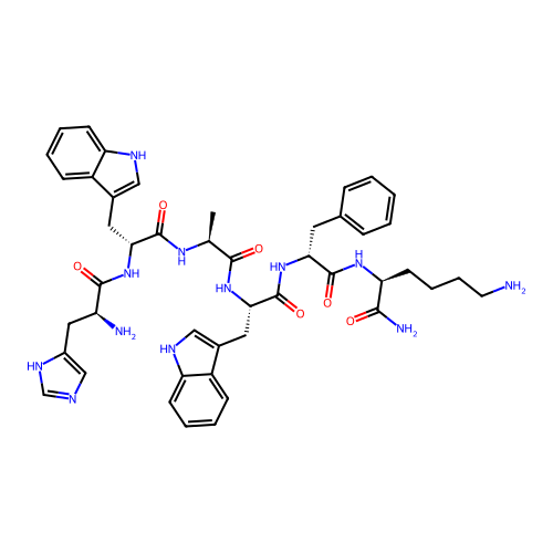 Growth hormone releasing hexapeptide structure