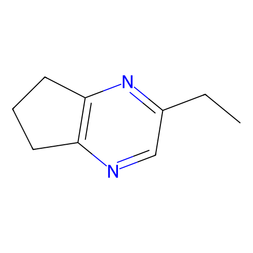 2-Ethyl-6,7-dihydro-5H-cyclopentapyrazine structure