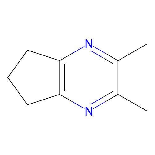 6,7-Dihydro-2,3-dimethyl-5H-cyclopentapyrazine structure