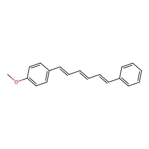 1-(4-Methoxyphenyl)-6-phenylhexatriene structure
