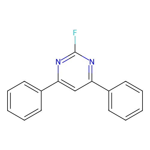 2-Fluoro-4,6-diphenylpyrimidine structure