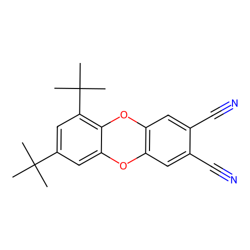 6,8-Ditert-butyl-2,3-oxanthrenedicarbonitrile structure