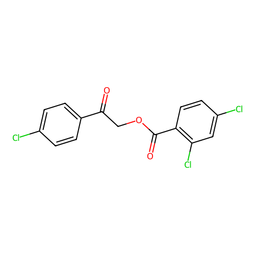 2-(4-Chlorophenyl)-2-oxoethyl 2,4-dichlorobenzoate structure