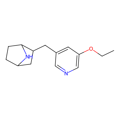 2-[(5-Ethoxy-3-pyridinyl)methyl]-7-azabicyclo[2.2.1]heptane structure