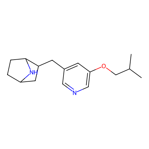 2-[[5-(2-Methylpropoxy)-3-pyridinyl]methyl]-7-azabicyclo[2.2.1]heptane structure