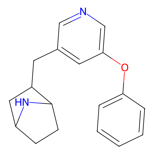 2-[(5-Phenoxy-3-pyridinyl)methyl]-7-azabicyclo[2.2.1]heptane structure