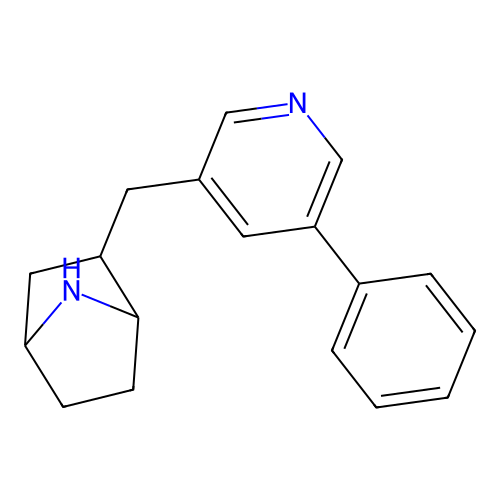 2-[(5-Phenyl-3-pyridinyl)methyl]-7-azabicyclo[2.2.1]heptane structure