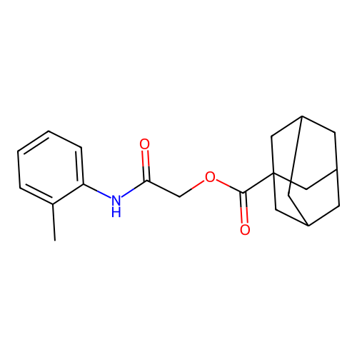 2-Oxo-2-(2-toluidino)ethyl 1-adamantanecarboxylate structure