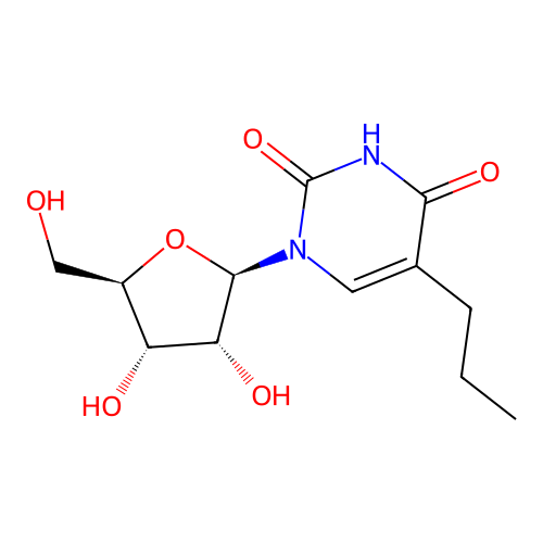 5-n-propyluridine structure