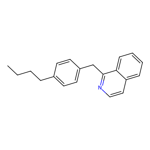 1-(4-Butylbenzyl)isoquinoline structure
