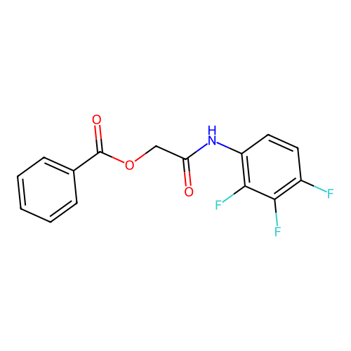 [2-Oxo-2-(2,3,4-trifluoroanilino)ethyl] benzoate structure
