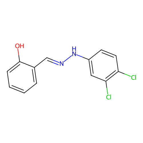 2-[[(3,4-Dichlorophenyl)hydrazinylidene]methyl]phenol structure