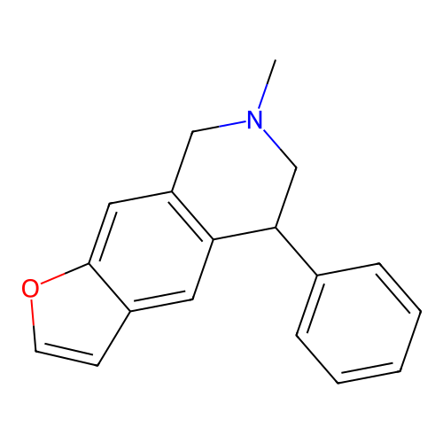 Furo[3,2-g]isoquinoline, 5,6,7,8-tetrahydro-7-methyl-5-phenyl- structure