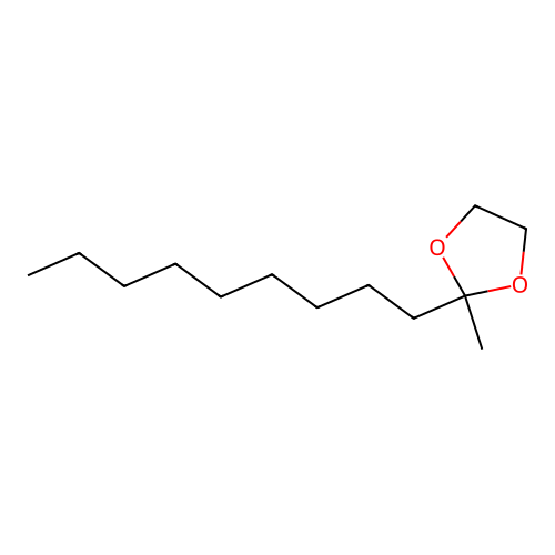 2-Methyl-2-nonyl-1,3-dioxolane structure
