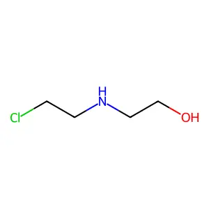2-((2-Chloroethyl)amino)ethanol structure