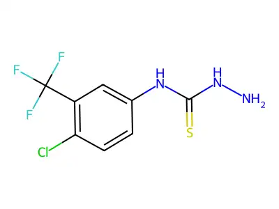 N-(4-Chloro-3-(trifluoromethyl)phenyl)hydrazinecarbothioamide structure
