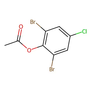 2,6-Dibromo-4-chlorophenyl acetate structure