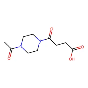 4-(4-乙酰基哌嗪-1-基)-4-氧代butanoic 酸 structure