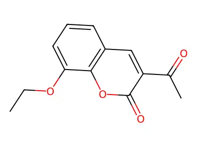 3-Acetyl-8-ethoxychromen-2-one structure