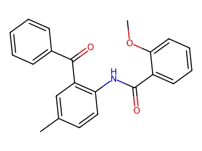 N-(2-benzoyl-4-methylphenyl)-2-methoxybenzamide structure