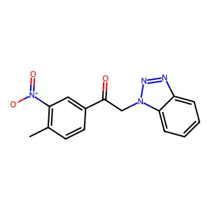 2-(Benzotriazol-1-yl)-1-(4-methyl-3-nitrophenyl)ethanone structure