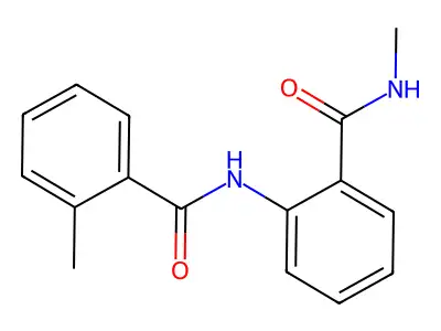 2-methyl-N-[2-(methylcarbamoyl)phenyl]benzamide structure