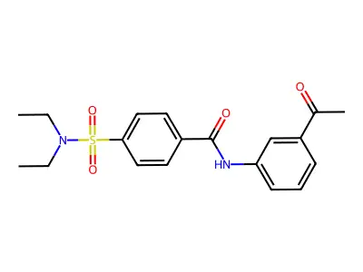 N-(3-acetylphenyl)-4-(diethylsulfamoyl)benzamide structure