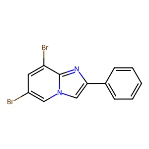 6,8-Dibromo-2-phenylimidazo[1,2-a]pyridine structure