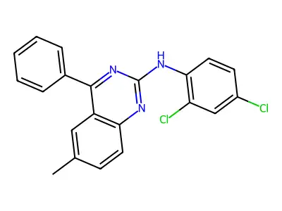 N-(2,4-dichlorophenyl)-6-methyl-4-phenylquinazolin-2-amine structure